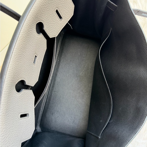 Hermès B35 Togo Two-Tone Etain Black Birkin - Picture 5 of 11